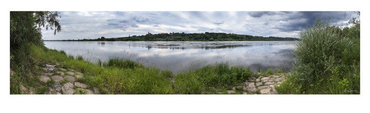 Widok na Nowe nad Wisła z prawej strony Wisły - Marek Czarnecki